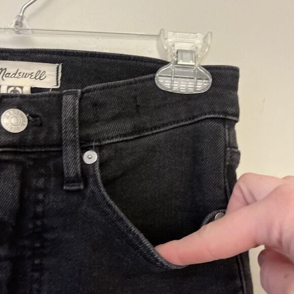 Madewell Black Jeans Cali Demi-Boot 25 Womens Gray Classic Normcore Neutral - Picture 4 of 10